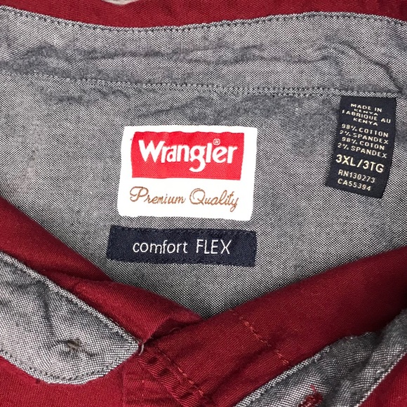 Wrangler Premium Quality, Comfort FLEX Shirt 3XL. - Picture 2 of 3